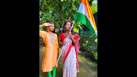 Indian republic day | indian village girl in republic day