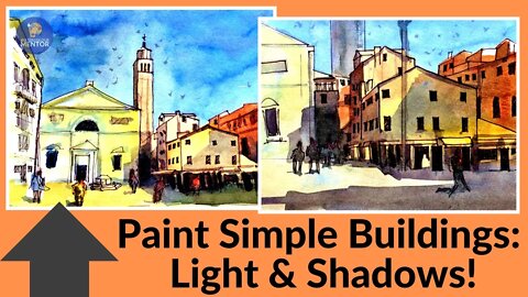 Best Tips For Watercolor Painting | Pen and Wash Buildings