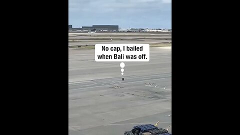 Luggage Rolls Across Airport Ramp #viralclips #viralvideos