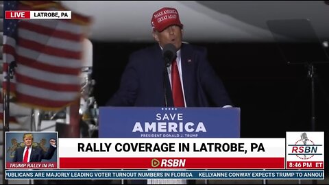 LIVE: Donald Trump holding “Save America” Rally in Latrobe, PA...