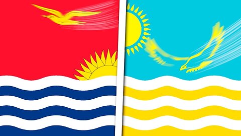 World Flag Animation but Each Country is Kiribati