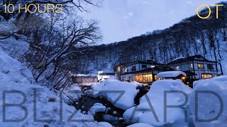 Blizzard at the Cabin 5| Howling wind and blowing snow for Relaxing| Studying| Sleep| Cabin Ambience