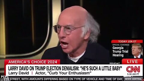 RAGING Larry David Says He Can't Go a Day w/o Thinking About #Trump - Calling Him a SOCIOPATH BABY