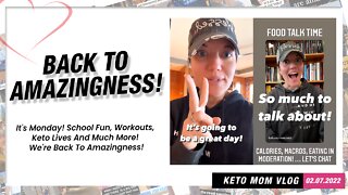 School Fun, Workouts, Keto Lives...We're Back To Amazingness! | Keto Mom Vlogs