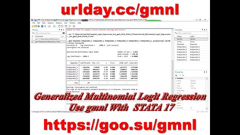 Generalized Multinomial Logit Regression Use gmnl With STATA 17