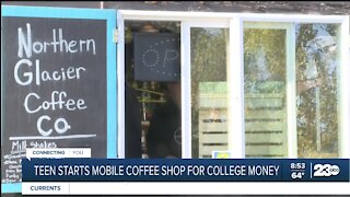 Teen starts mobile coffee shop for college money