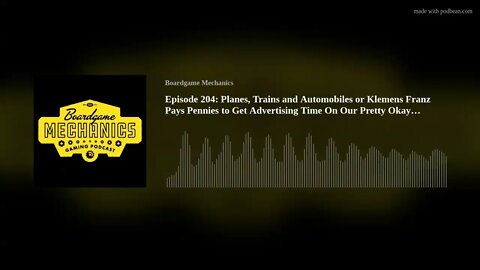Episode 204: Planes, Trains and Automobiles or Klemens Franz Pays Pennies to Get Advertising Time On