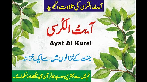 Beautiful Recitation of Quran in Arabic | Ayatul Kursi | Throne Verses | Ayatul Kursi ki Tilawat