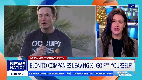 Elon Musk has profane response to companies pulling ads from X | Morning in America