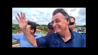 17/05/22, Presidente Jair Bolsonaro passando pelo Estado de Sergipe e seguido por vários apoiadores.