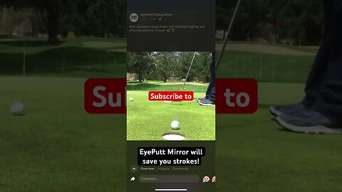 Tom Gillis PGA Pro using the EyePutt Putting Mirror! #golf #tomgillisgolf #eyeputt