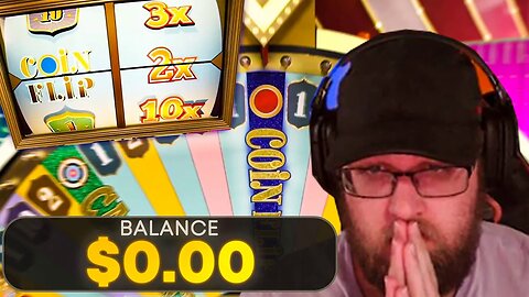 HUGE ALL IN BET ON CRAZY TIME HITS 2X COINFLIP!