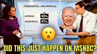 WOW! Even MSNBC Can’t Hide Anymore How BAD Biden’s Poll Numbers Are! 😮