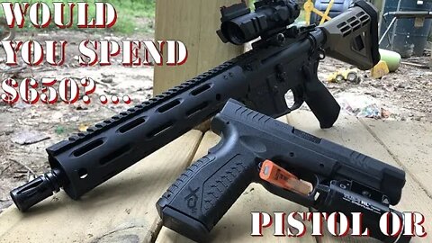 Which would you rather have?.. $650 for a pistol, $650 for an AR-15 you create?...