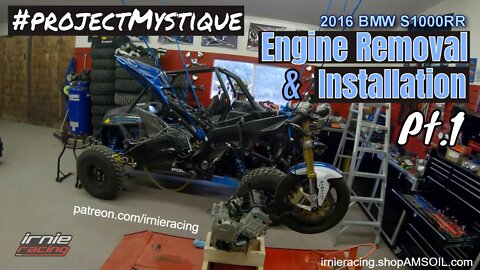 S1000RR Engine Removal & Installation Series Pt.1 #projectMystique | Irnieracing