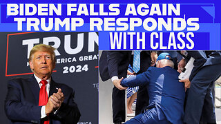 Biden Fall, Trump responds with class