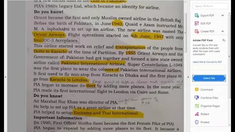 Class 5 Social Studies Lecture 1 PIA Birth of an airline 6 8 2020