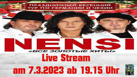 LiveStream am 7.3.2023 NENSI das Konzert