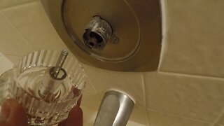 Blasian Babies DaDa Replaces Old Bathtub Diverter Valve Handle With A New Made In USA Moen Handle!