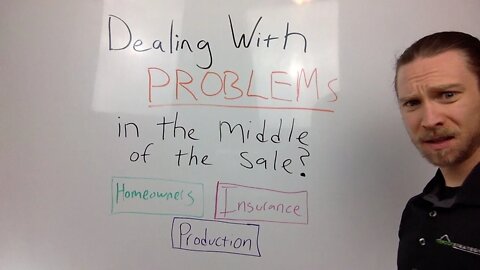 Problems in The Middle of a Roofing Sale? Insurance + Homeowners + Production [Lunchtime LIVE]