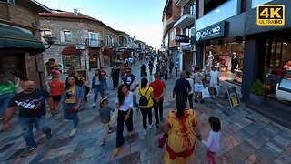 WALK TOUR "Chinarot", Old Bazar, "City Square" OHRID, Macedonia | Insta360 One X2