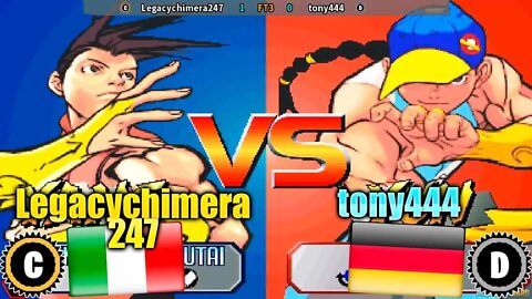 Street Fighter III 2nd Impact: Giant Attack (Legacychimera247 Vs. tony444) [Italy Vs. Germany]