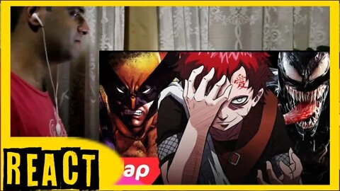 React Rap do Gaara, Venom e Wolverine - ANIMAL | NERD HITS