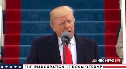 President Donald Trump Inauguration speech - returning the power to the people￼￼