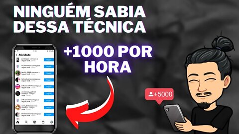 FÁCIL ganhar 1000 seguidores no instagram grátis