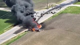 Multiple dead in fiery semi truck crash in Racine County