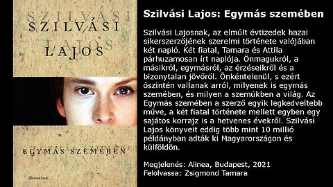 Szilvási Lajos: Egymás ​szemében. Alinea, Budapest, 2021