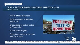 Tests from Ripken Stadium thrown out