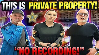 Deputy Sheriff Doesn't Know The Difference Between Public & Private Property! Immediately Educated!