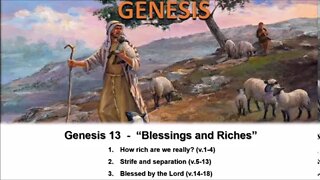 Genesis 13 - “Blessings and Riches” - Calvary Chapel Fergus Falls