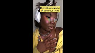 makeup tutorial rainbow || trennding makeup #makeup #viral