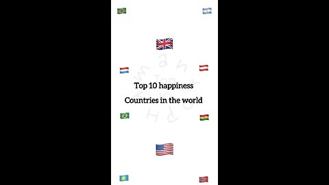 Top 10 happiness countries in the world