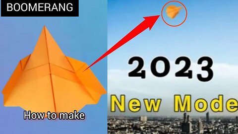 How to make a paper airplane that flies around you / Fastest origami airplane