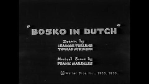 1933, 1-14, Looney Tunes, Bosko in Dutch