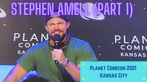 Stephen Amell, star of Arrow, at Planet Comicon 2021