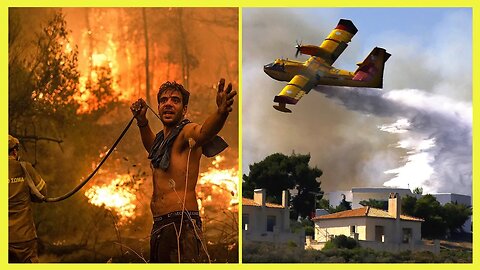 Greece Wildfires ALERT (clip)