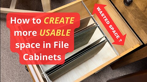 CREATE MORE ROOM: How to Change File Cabinet Rail Orientation