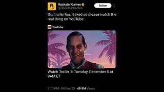 The GTA 6 Trailer was "leaked"