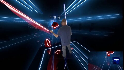 Beat Saber 90 degrees mixed reality