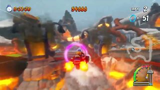 Meteor Gorge Ring Rally Gameplay - Crash Team Racing Nitro-Fueled (Nintendo Switch)