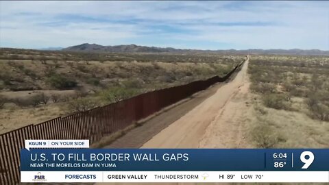 US to fill border wall gaps in Arizona for safety reasons