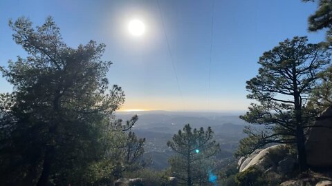 At the top of Mt Woodson