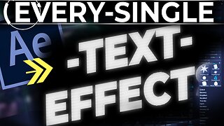 After Effects: EVERY Preset Text Effect (In 5 Minutes!)