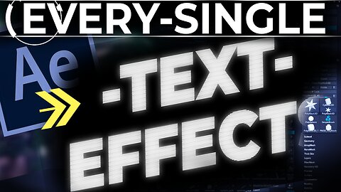 After Effects: EVERY Preset Text Effect (In 5 Minutes!)