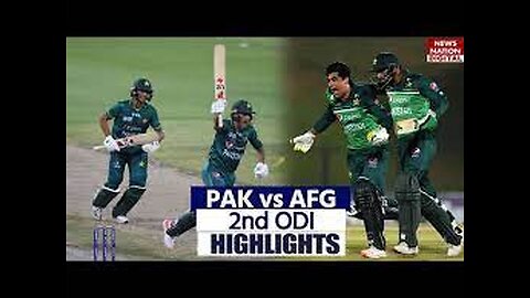 Afghanistan vs Pakistan Cricket Full Match Highlights 2nd ODI Super Cola Cup