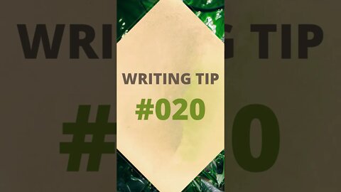 Writing Tip No. 20 - Editing #shorts #writingtips